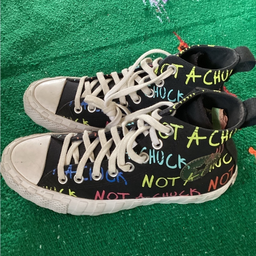 Converse Untitled Hi 'Not A Chuck' Black/White Multi Shoes Sneakers 173165C-SZ 7